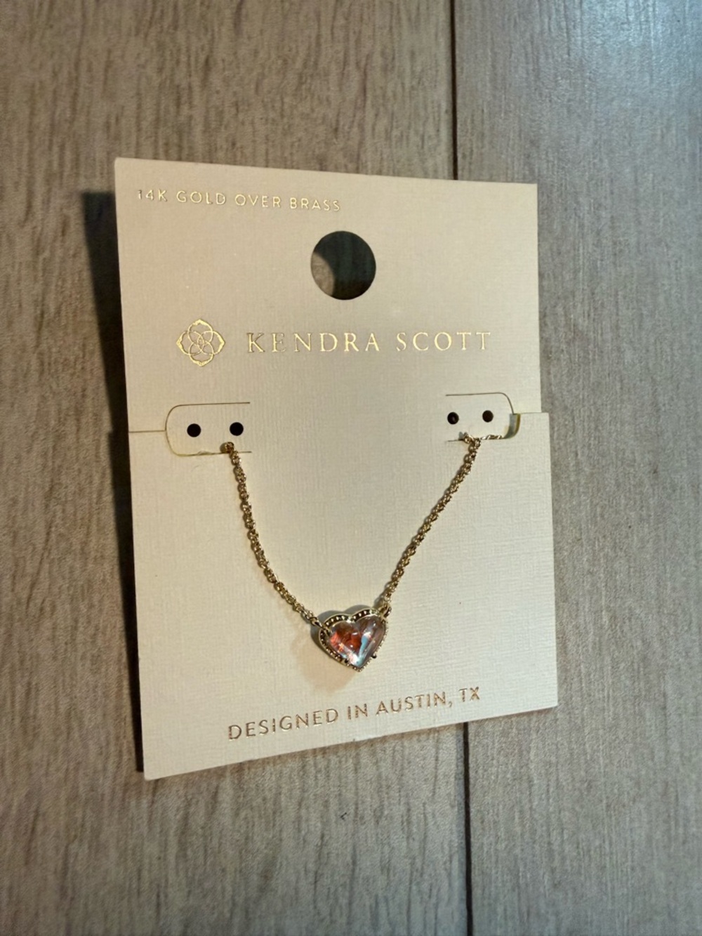 Kendra Scott Gold Toggle Pendant Necklace - Heart Shaped